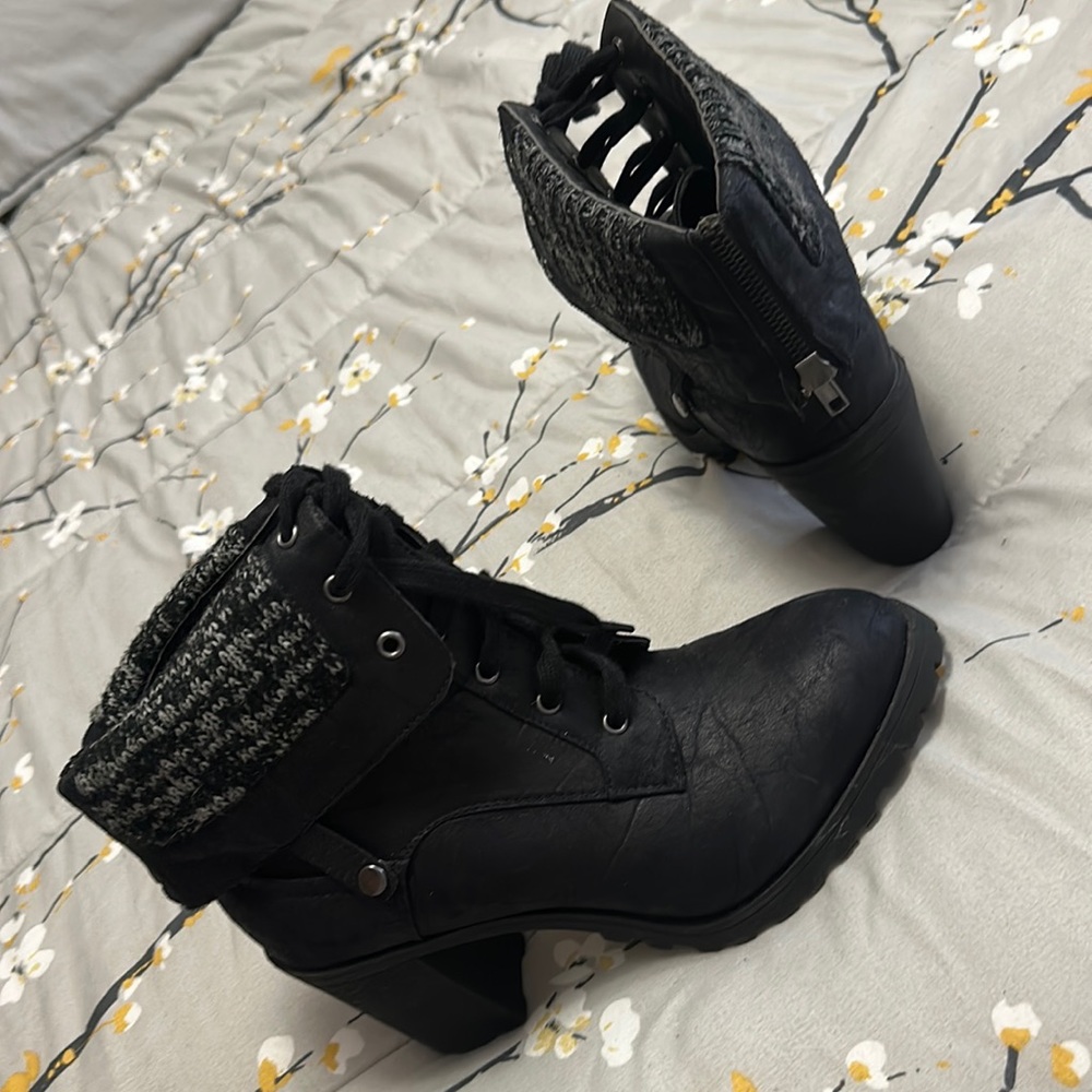 Sexy black Moto boots🔥
